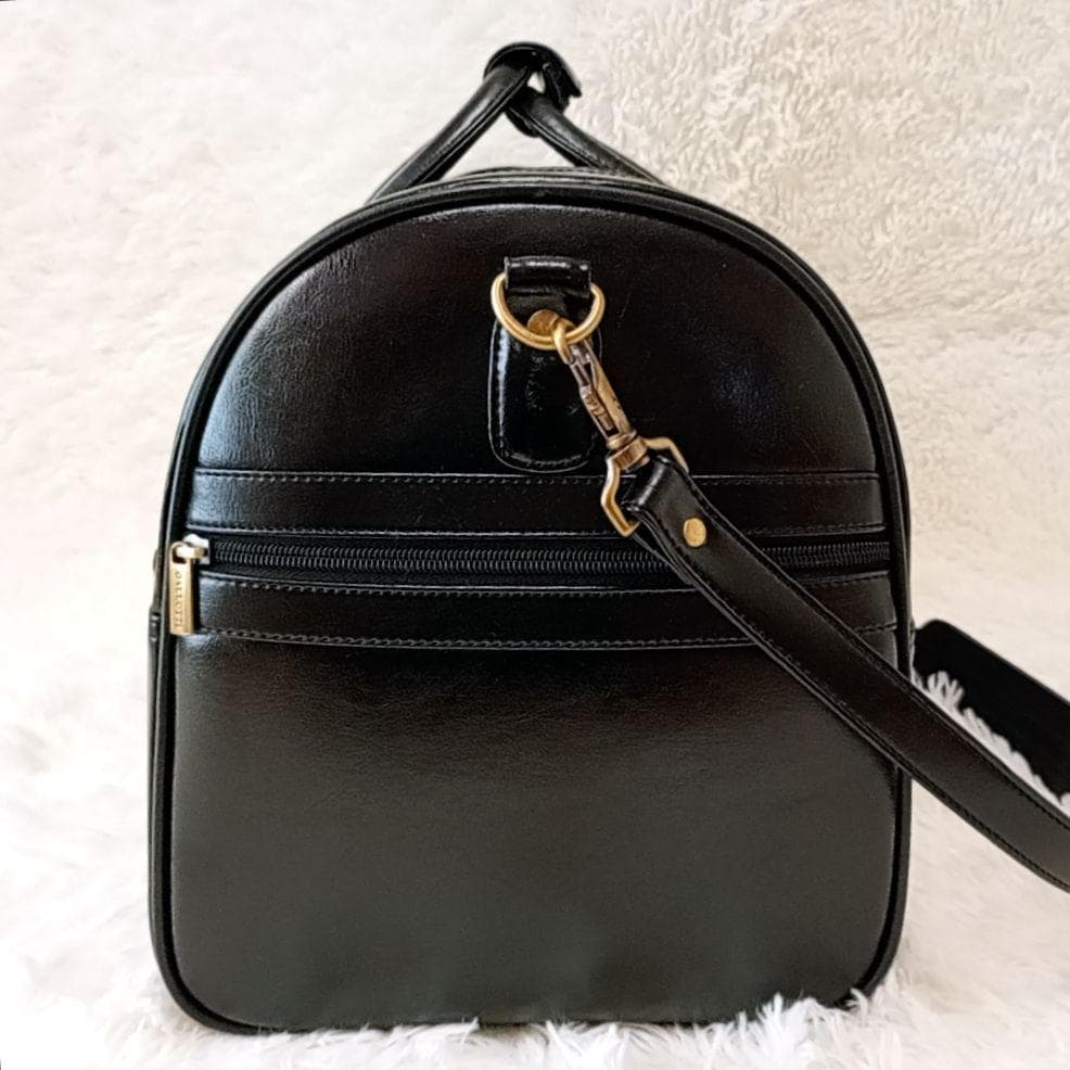 【美品】ギャロッティ ボストンバッグ オールレザー ショルダーバッグ ブラック