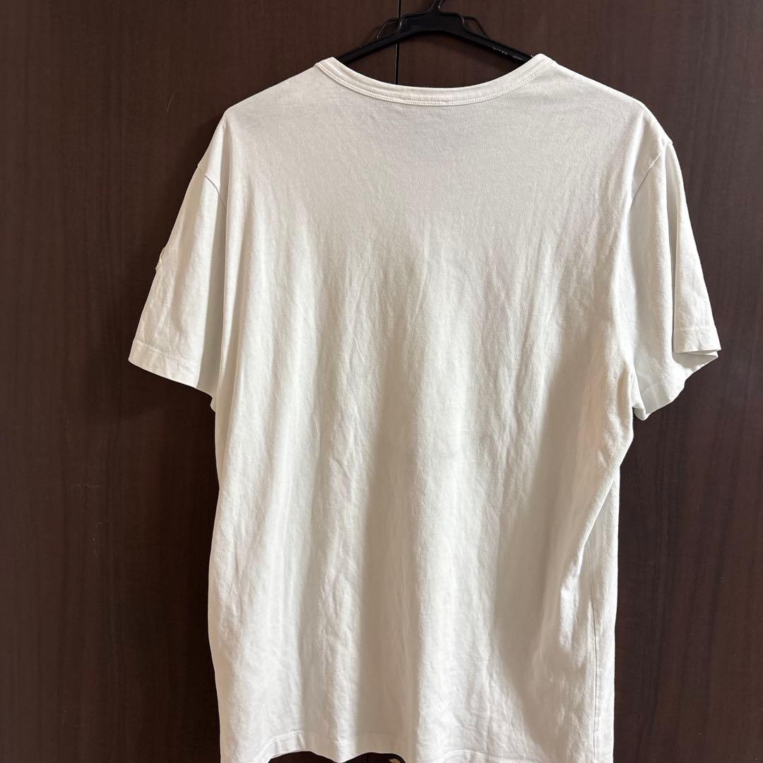 希少 MONCLER　モンクレール　Tシャツ　白　メンズ　古着