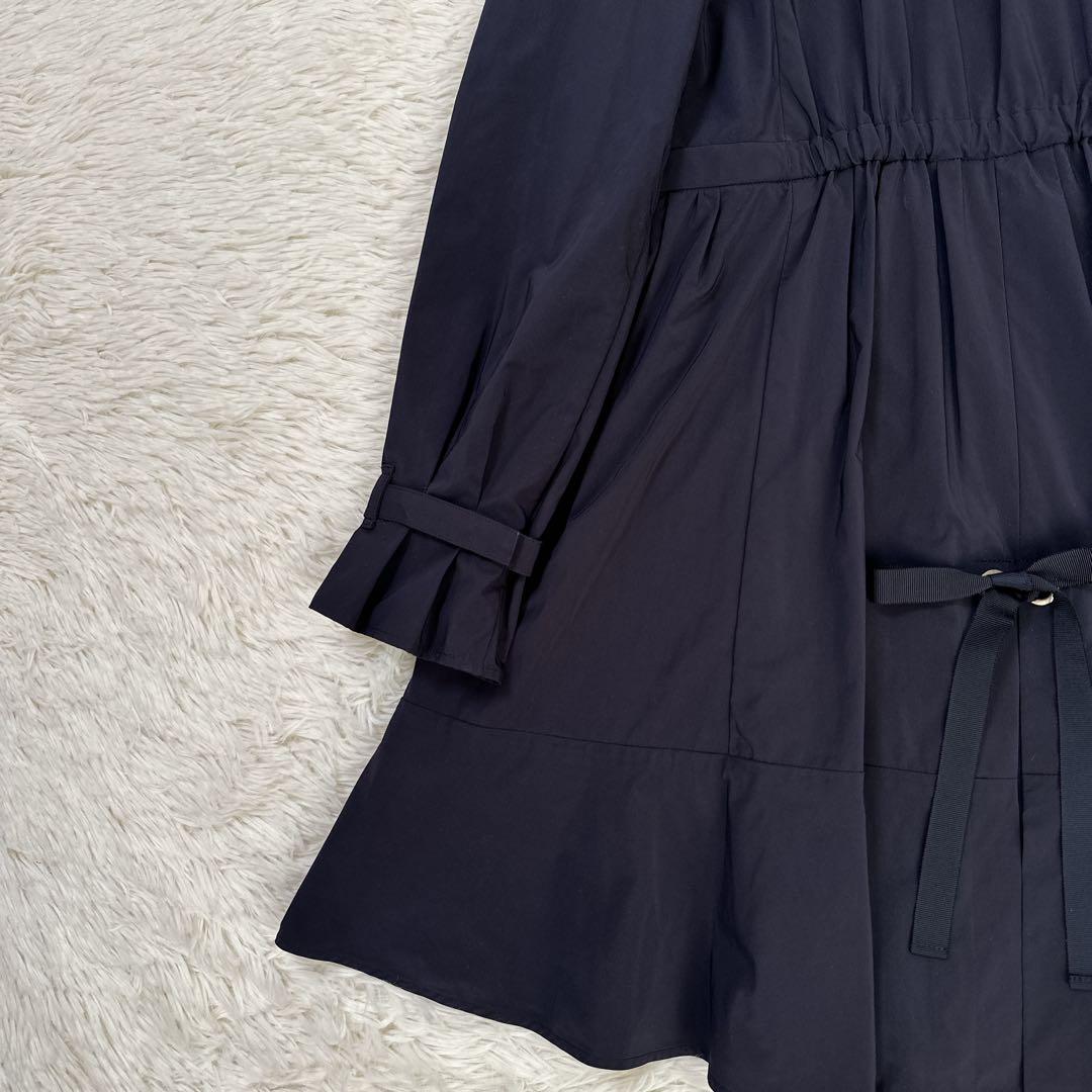 TO BE CHIC スプリングコート ワンピース ノーカラー ベルト フレア