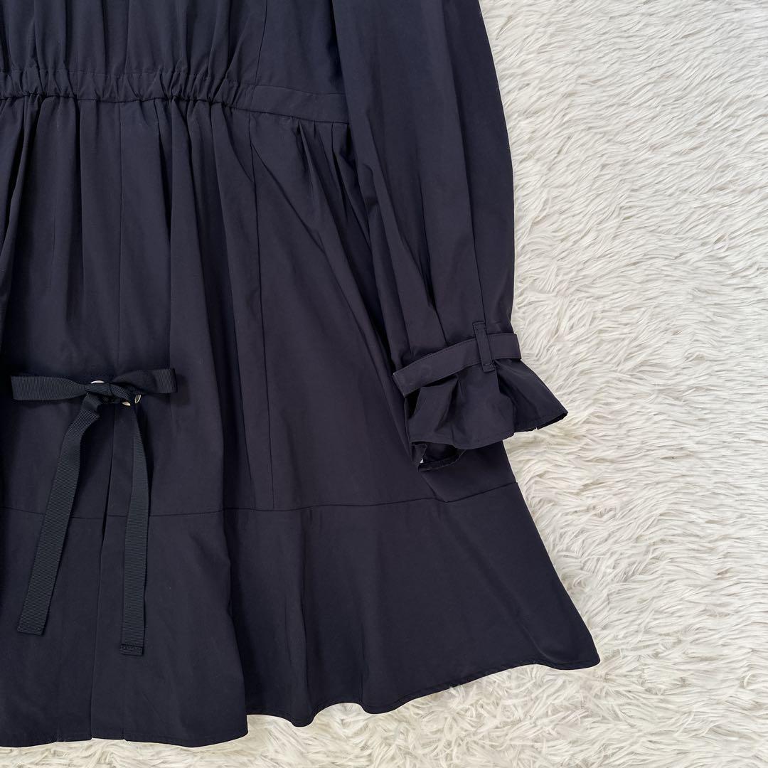 TO BE CHIC スプリングコート ワンピース ノーカラー ベルト フレア