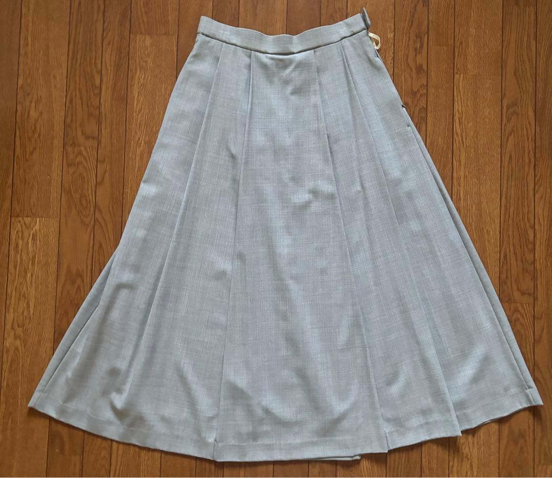 (56)オンワード　23区 【洗える】ウールブレンドストレッチフレアスカート