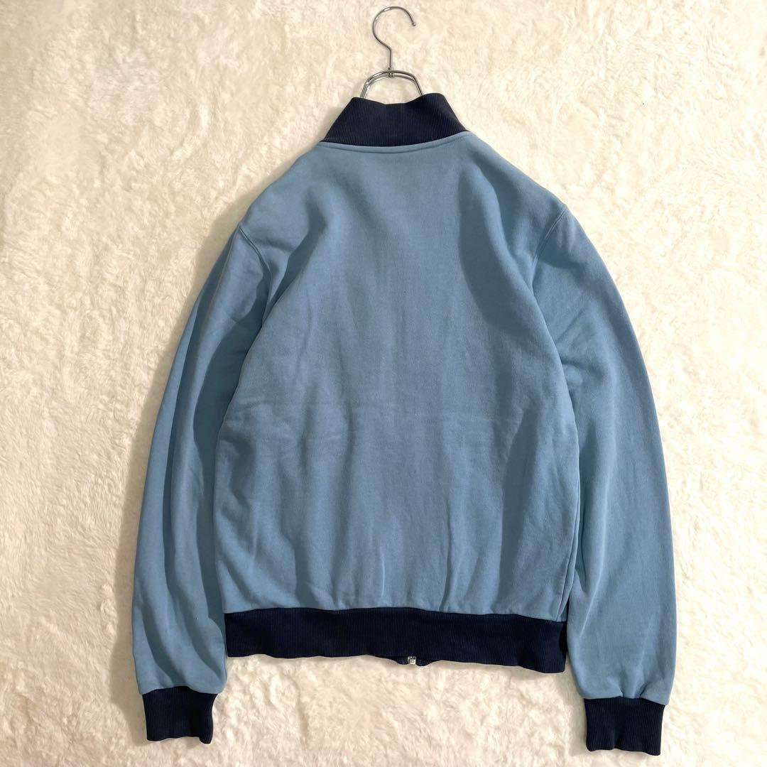 90s～00s　adidas　トラックジャケット　サイズM　ブルーネイビー切替