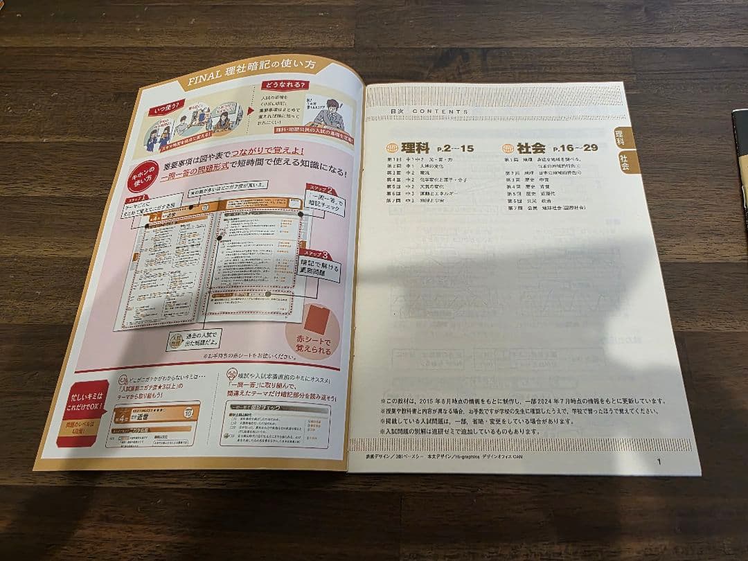進研ゼミ中学講座 入試直前FINAL 3冊セット