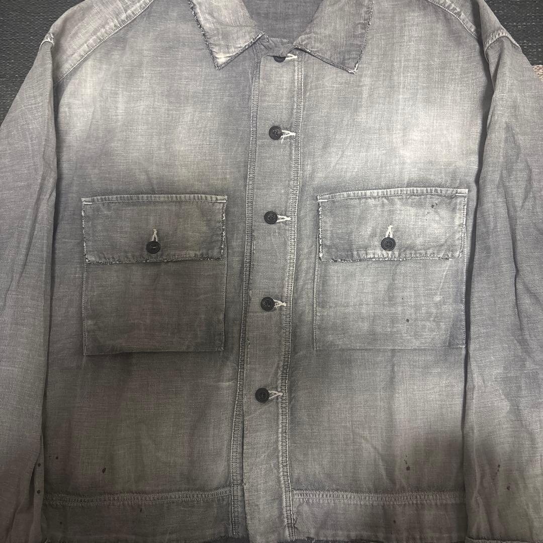 まっとANCELLM BLACKCHAMBRAY SHIRT JACKET