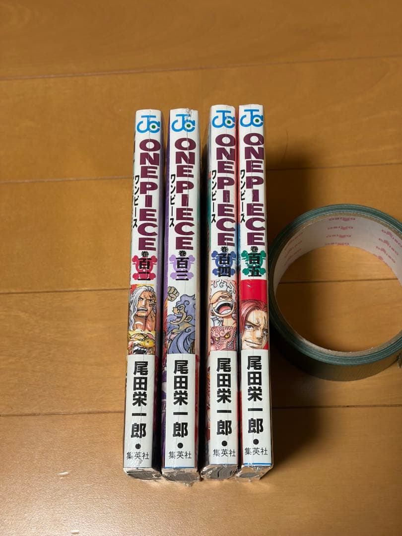 ワンピース　102〜105巻　初版　シュリンク付き