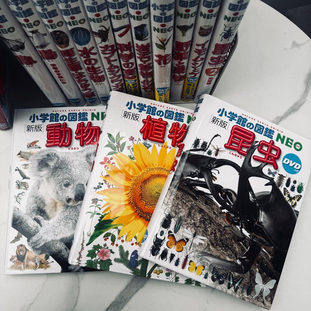 【豪華15冊セット】小学館の図鑑NEO 14冊 ＋ おまけ（学研 乗りもの）