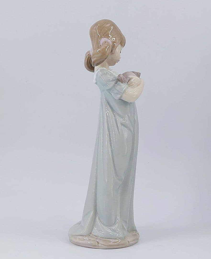 【美品】LLADRO リヤドロ No.5743 私のことも忘れないで 猫 女の子
