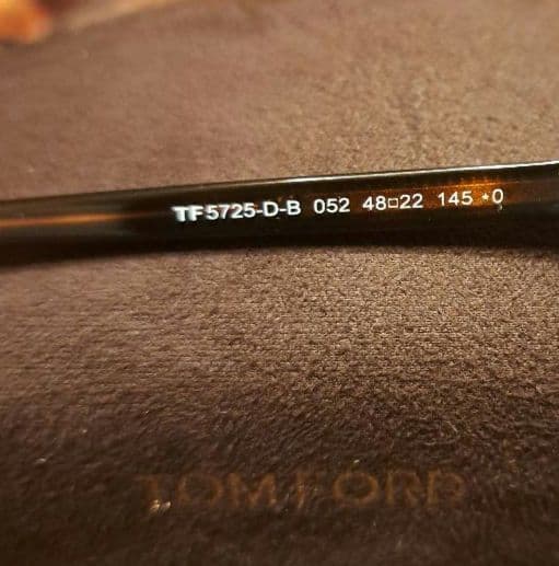 美品 TOM FORD 眼鏡 TF5725-D-B 052 トムフォード
