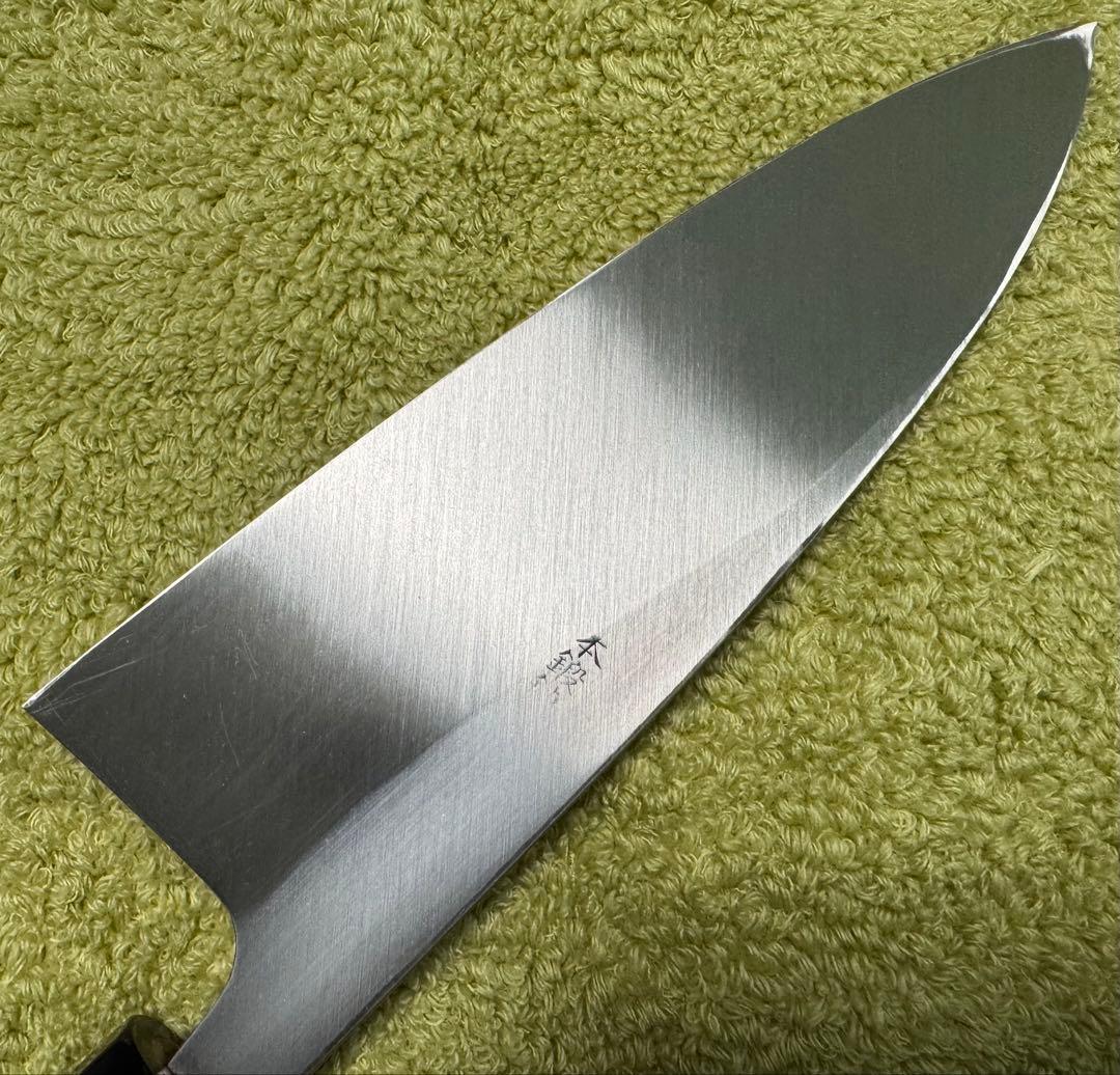 郷右馬允義弘 青ニ鋼 出刃 包丁 150mm 5寸 山脇刃物製作所 新品未使用