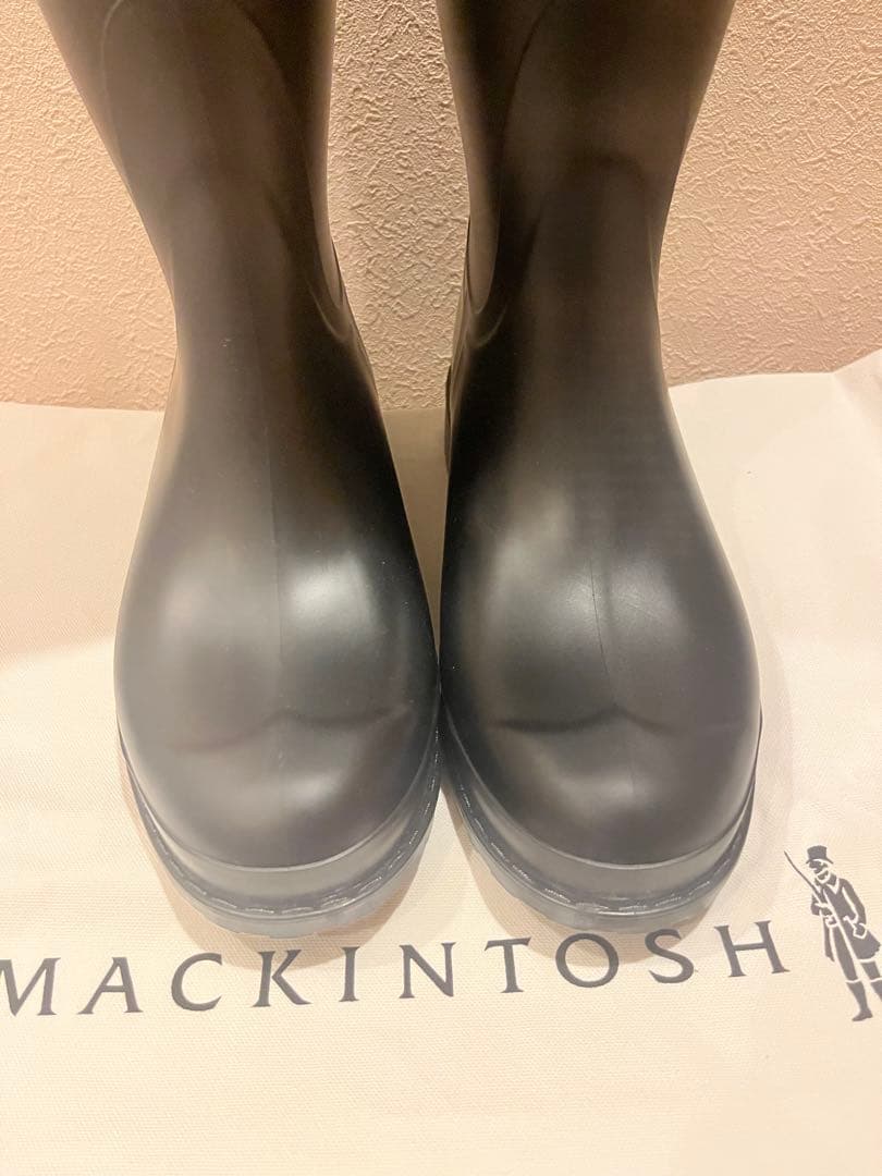✴︎未使用 マッキントッシュ レインブーツ 長靴 ブラック 39