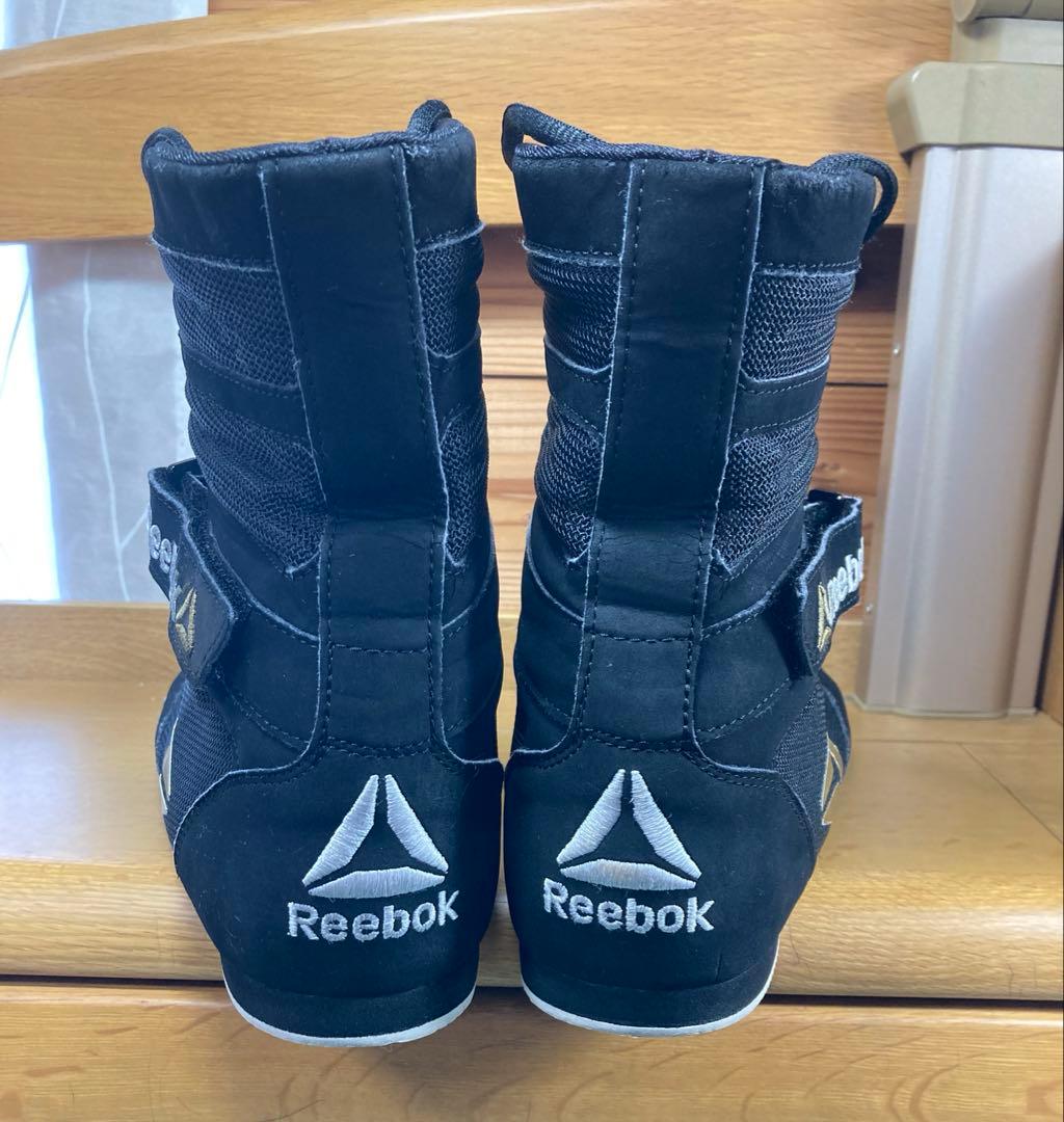 レア品 Reebok ボクシングシューズ ブラック/ゴールド 28cm
