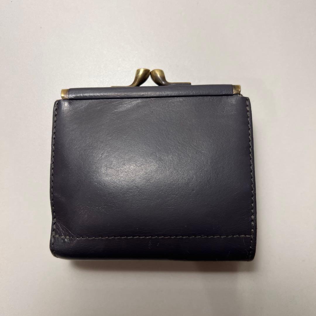 イルビゾンテ/グレー/がま口ウォレット／二つ折り財布