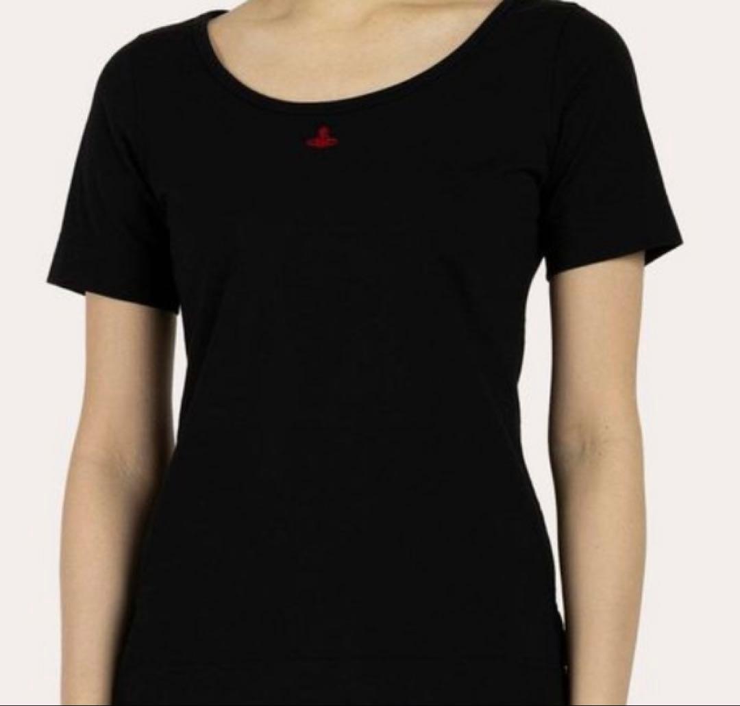 Vivienne Westwood ブラックラウンドネックTシャツ