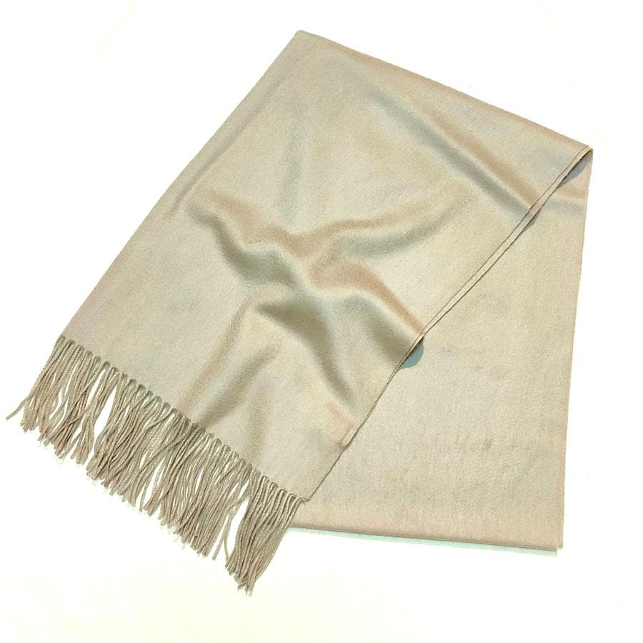 残り僅か再値下60㎝×200大判100%カシミヤストールマフラーSBG新品
