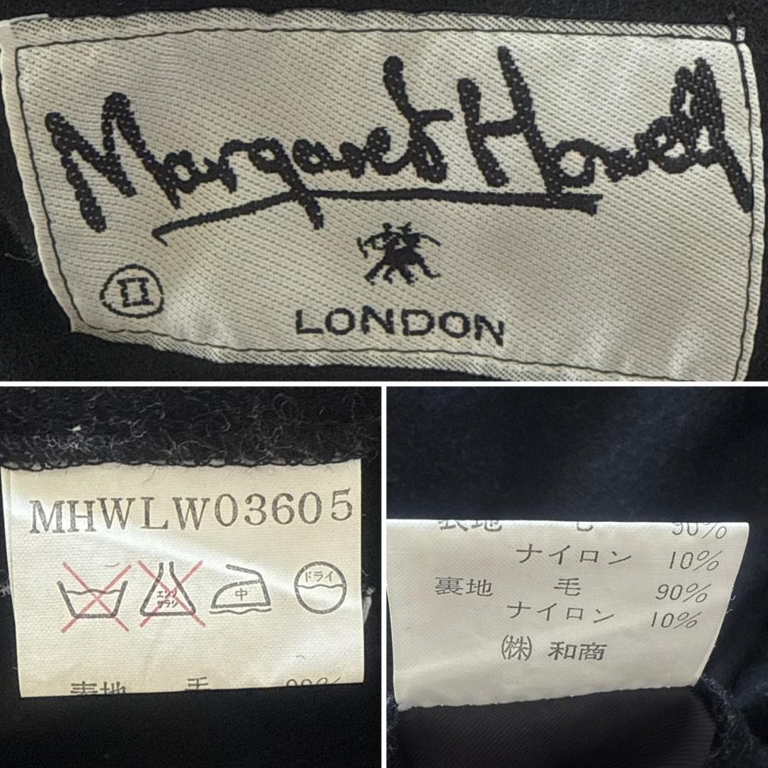MARGARET HOWELL ダブルトグル　ダッフルコート ブラック Ⅱ