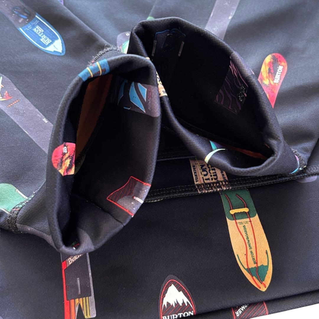 Burton バートン スノーボード柄 総柄 プルオーバー フーディ メンズM