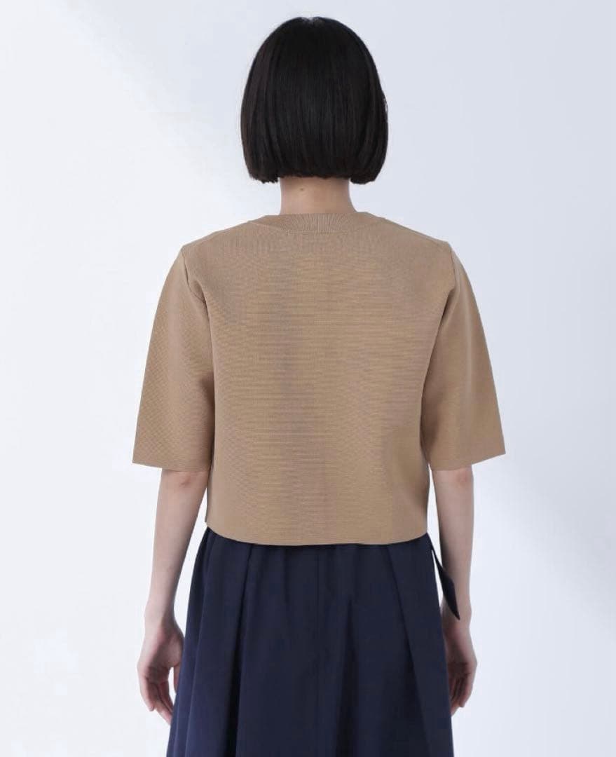 すぐ発送　NBB♥エンブレムボタンニットジャケット半袖