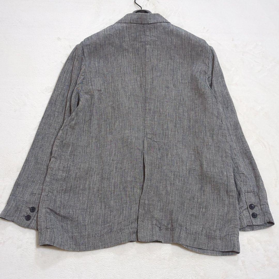 24SS スピックアンドスパン 36 リネンエアリージャケット ヘリンボーン