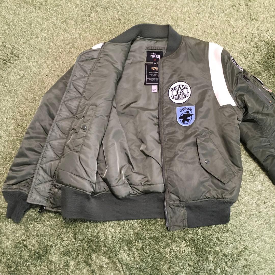 【美品】25周年記念STUSSY×FRAGMENT×Alpha コラボ MA-1