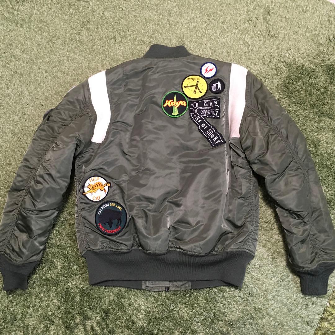 【美品】25周年記念STUSSY×FRAGMENT×Alpha コラボ MA-1