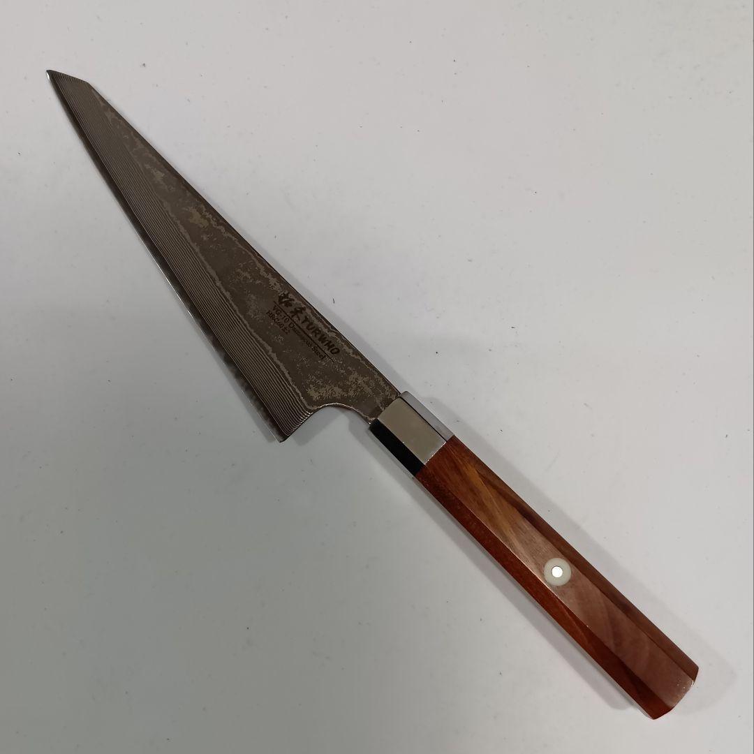 V金10号 67層ダマスカス 骨スキ 捌き ペティ 15cm 包丁 紫檀柄
