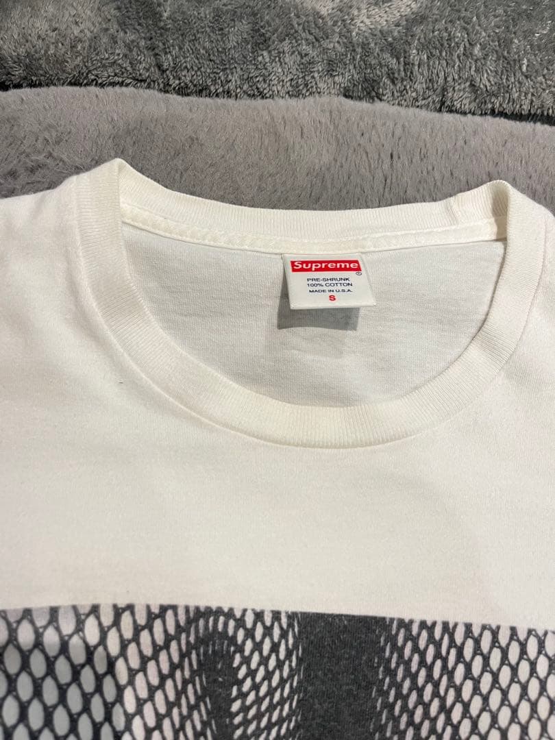 Supreme メッシュパターン Tシャツ ホワイト
