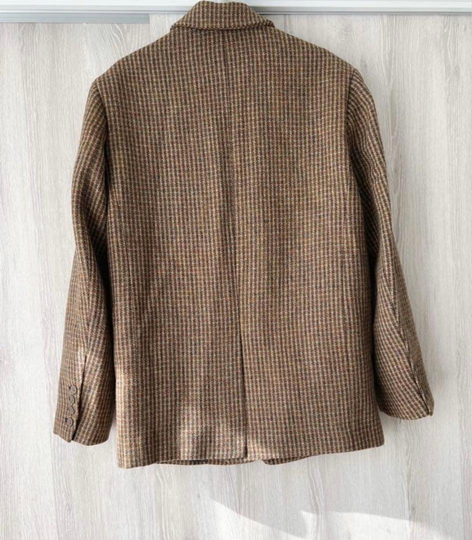 todayful テーラードジャケットwool100% check j