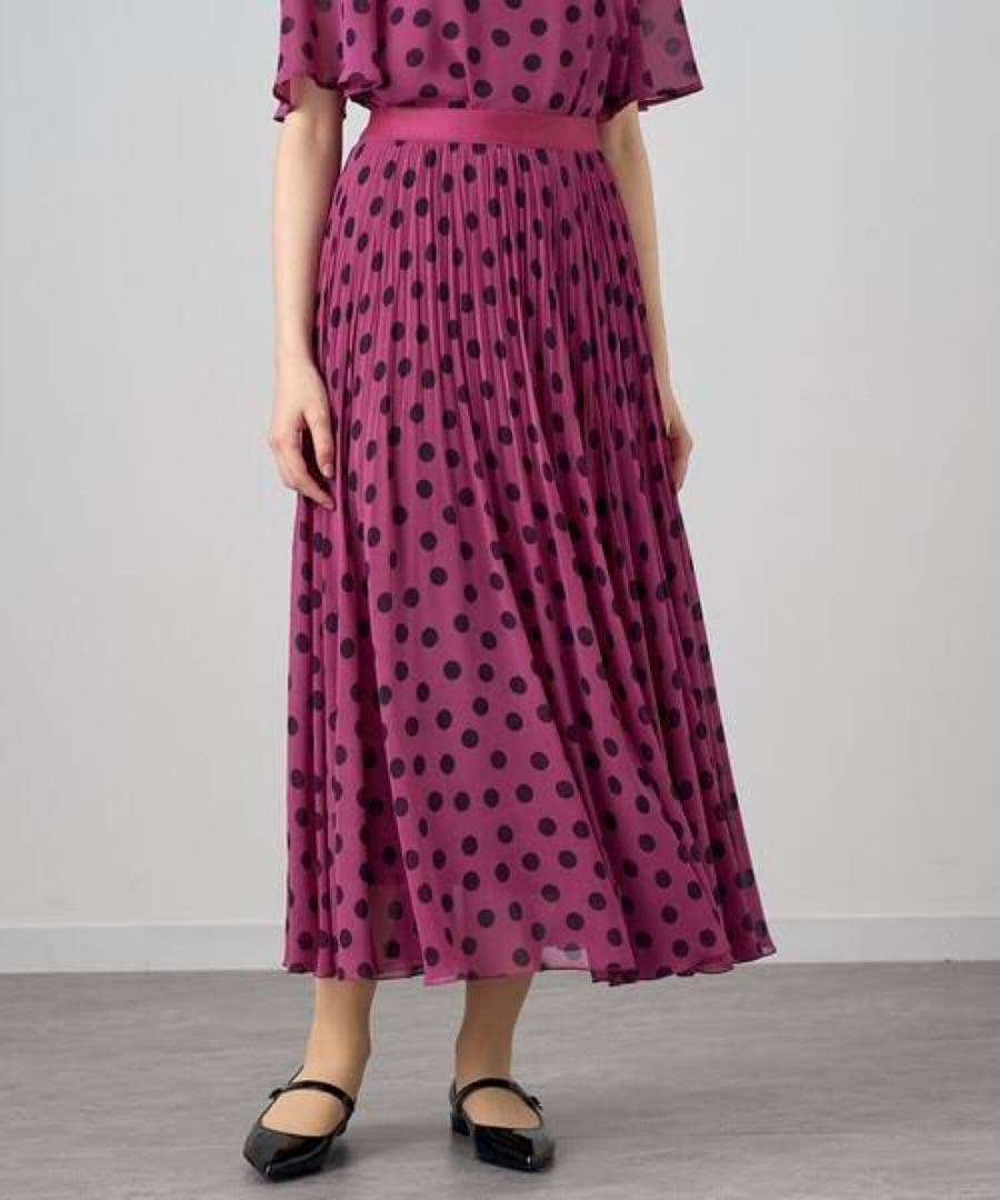 定価44,000円　極美品♡　ANAYI　ポルカドット　プリーツ　スカート