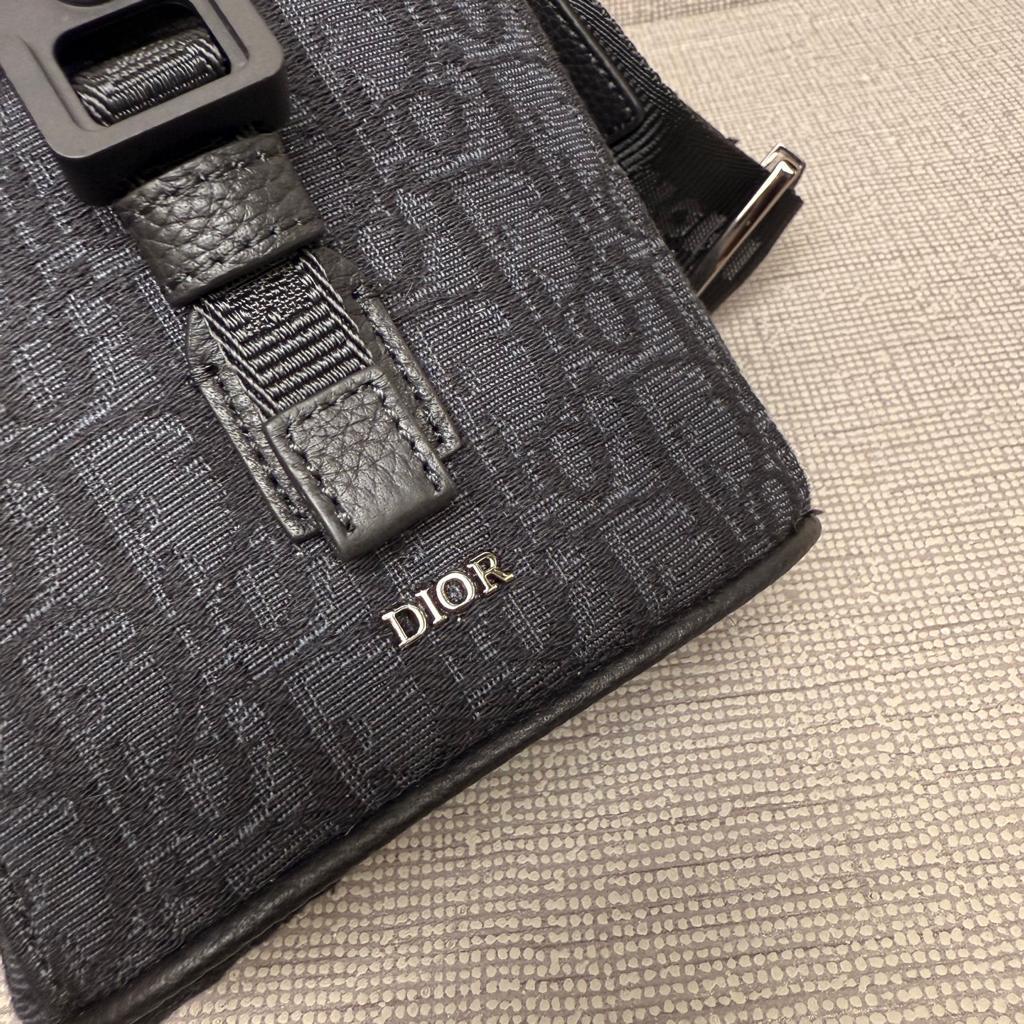未使用 保管品✨ キャンバス × レザー　肩掛け　スマホショルダーバッグ