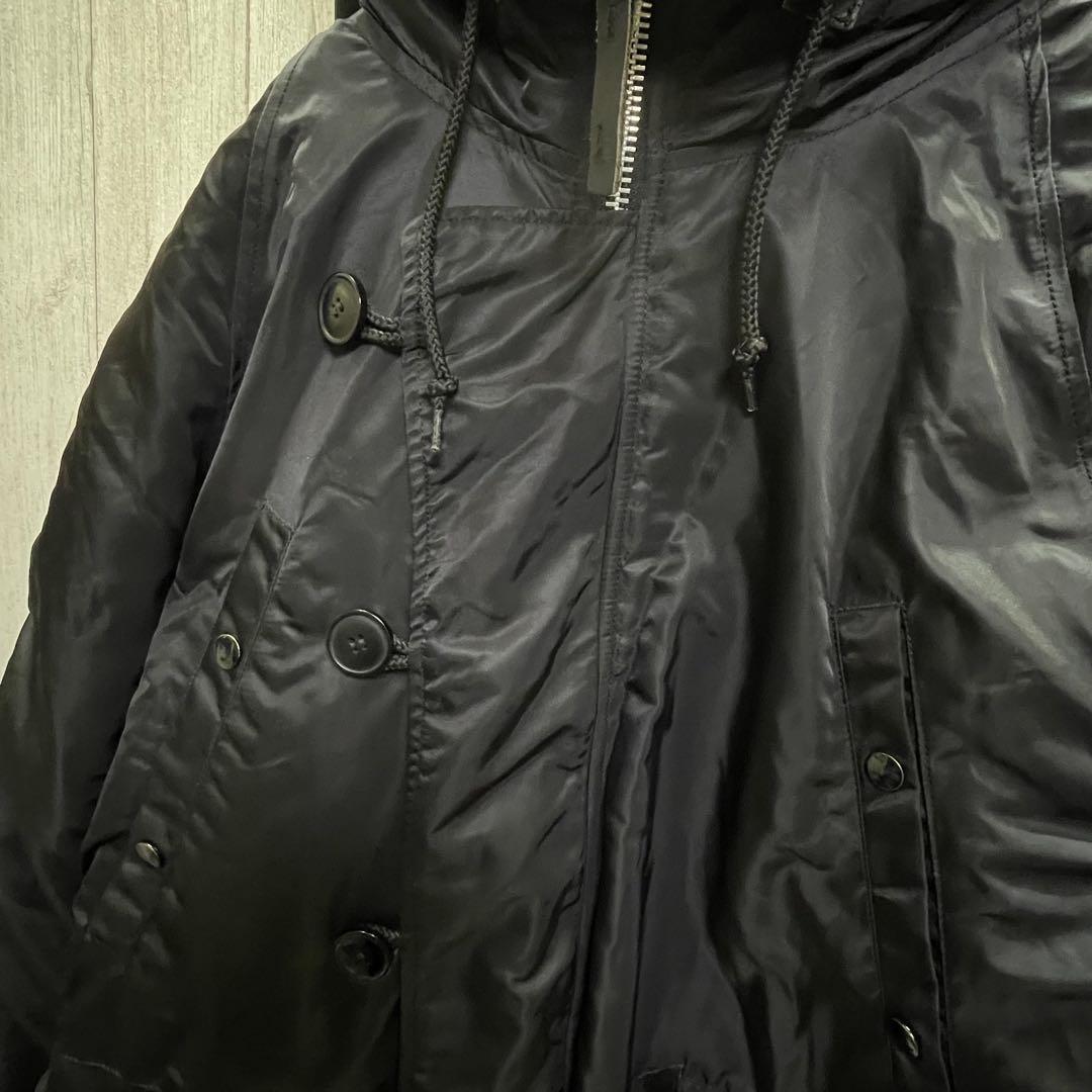 ALPHA INDUSTRIES N-3B モッズコート L ブラック