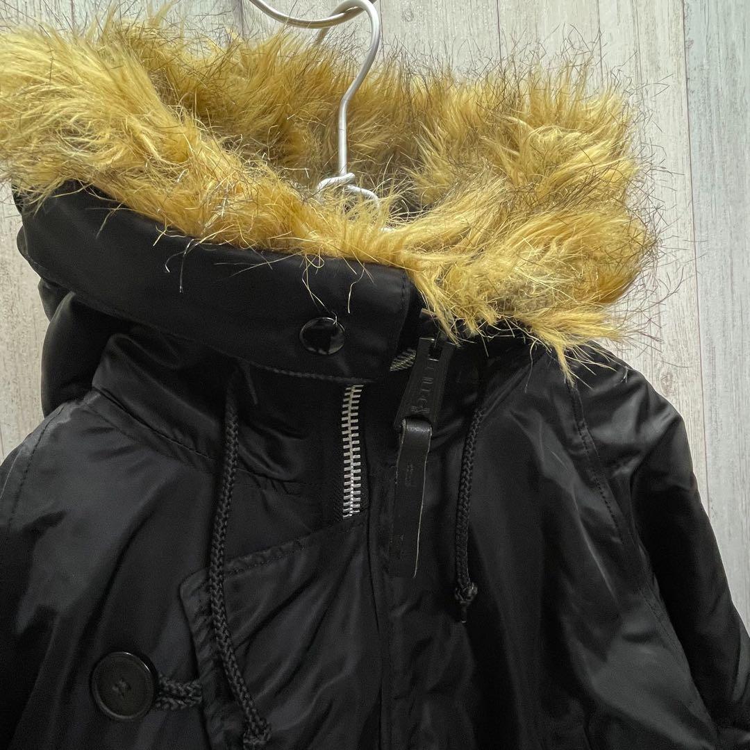ALPHA INDUSTRIES N-3B モッズコート L ブラック