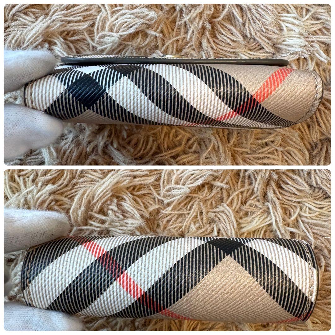 【未使用】BURBERRY バーバリー 二つ折り財布 ノバチェック レディース