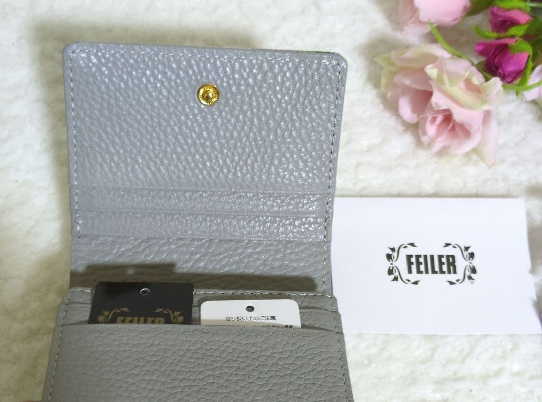 FEILER レザー 財布 ラナンキュラス 花柄 未使用✨️美品