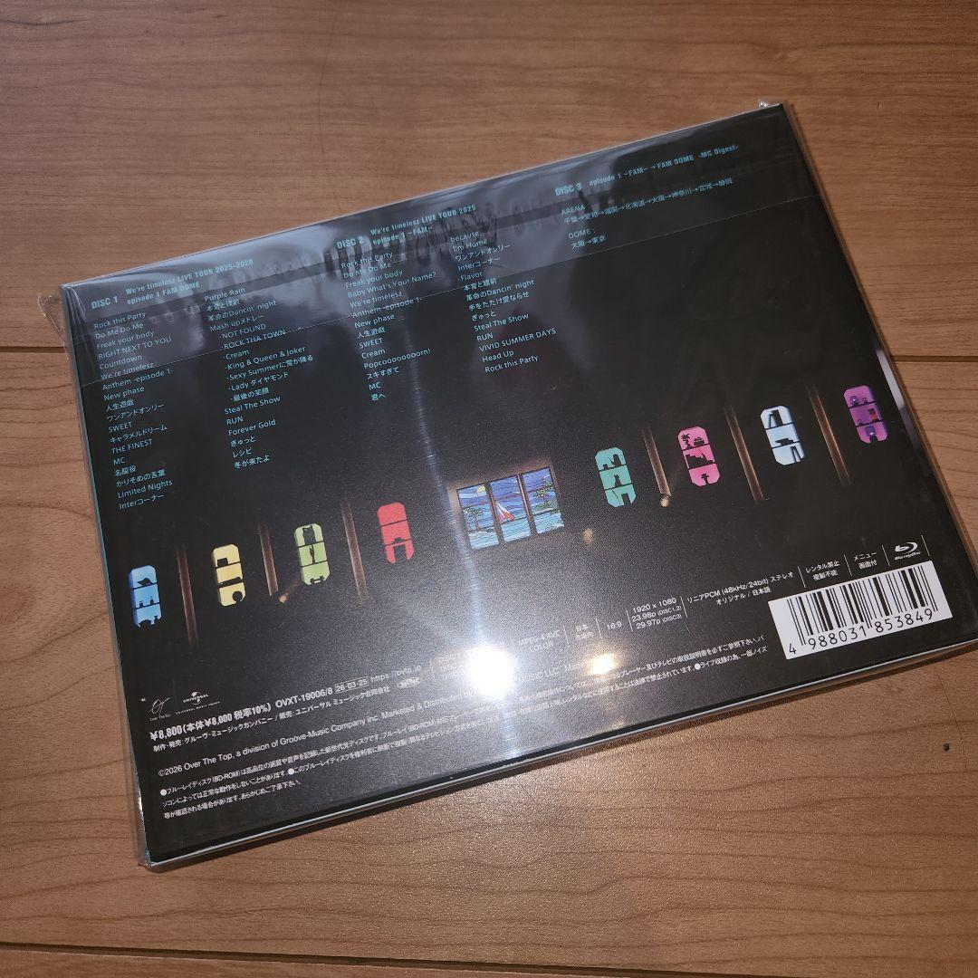 timelesz FAM DOME 初回Blu-ray盤