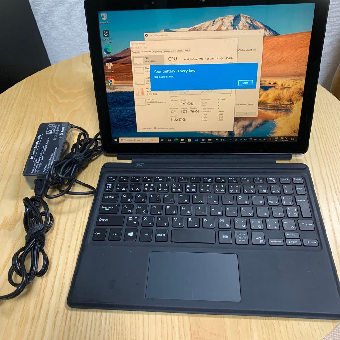 Windowsタブレット本体 Dell Latitude 5290 2in1 i7-8650U 16GB