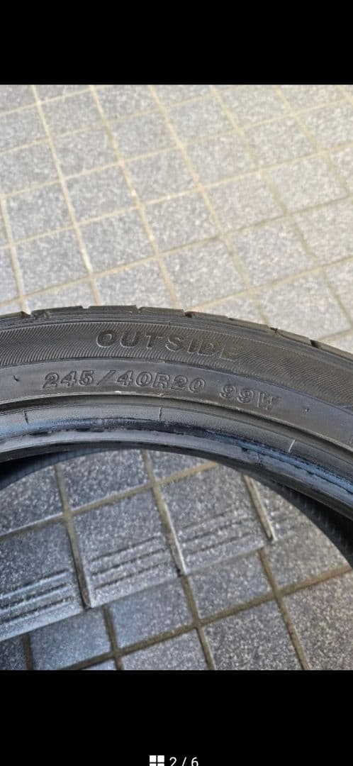 グッドイヤーEAGLE エグゼ　245/40R20 99W タイヤ　1本　中古