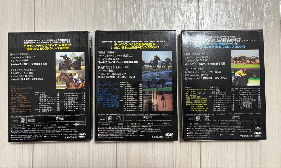 優駿　特別編集DVD+写真集 キタサンブラック ディープインパクト ウオッカ