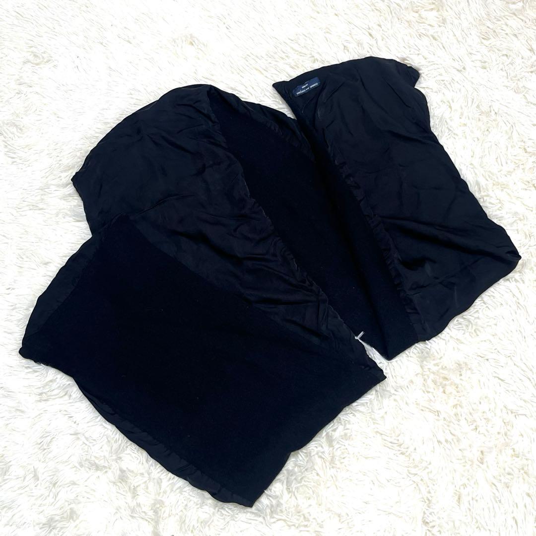 comme des garcons 縮絨　フリルストール　ブラック