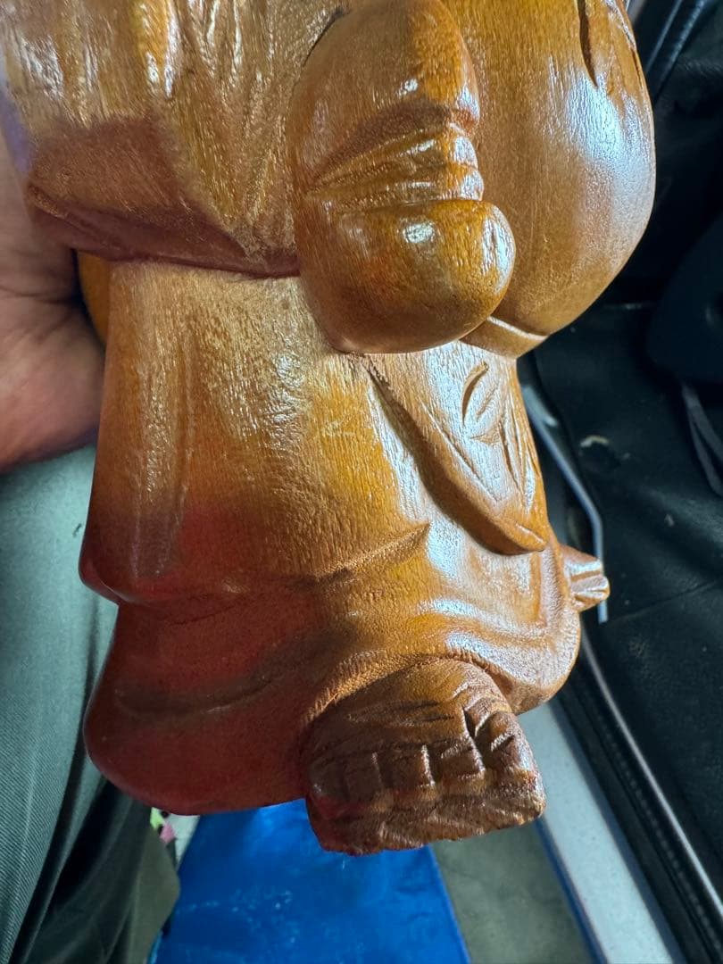 布袋尊(木彫り) とても美しい