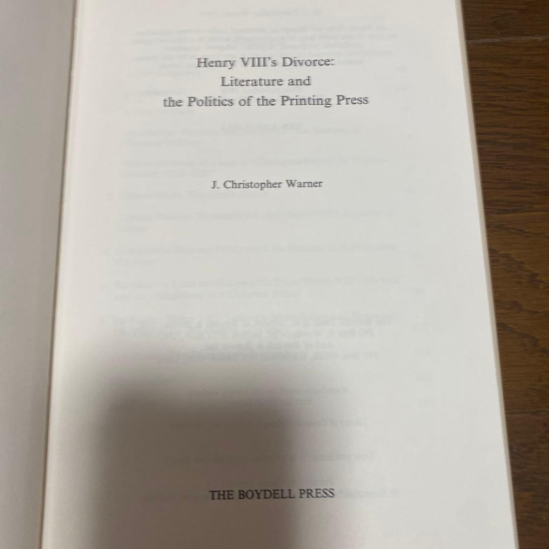 洋書 Henry Viii's Divorce: Literature and