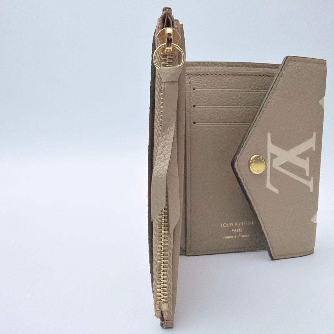 ルイヴィトン ポルトフォイユ・ヴィクトリーヌ モノグラム ベージュ 三つ折り財布
