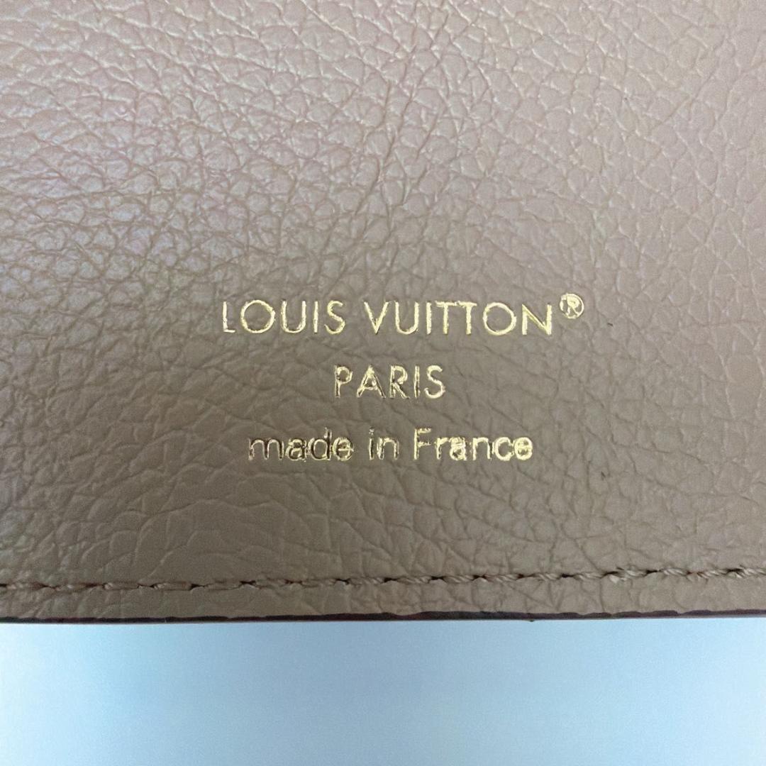 ルイヴィトン ポルトフォイユ・ヴィクトリーヌ モノグラム ベージュ 三つ折り財布
