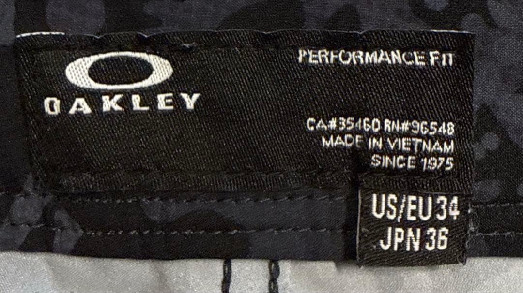 OAKLEY オークリー　メンズ　総柄　3D立体　スカル　ロング　パンツ　LL