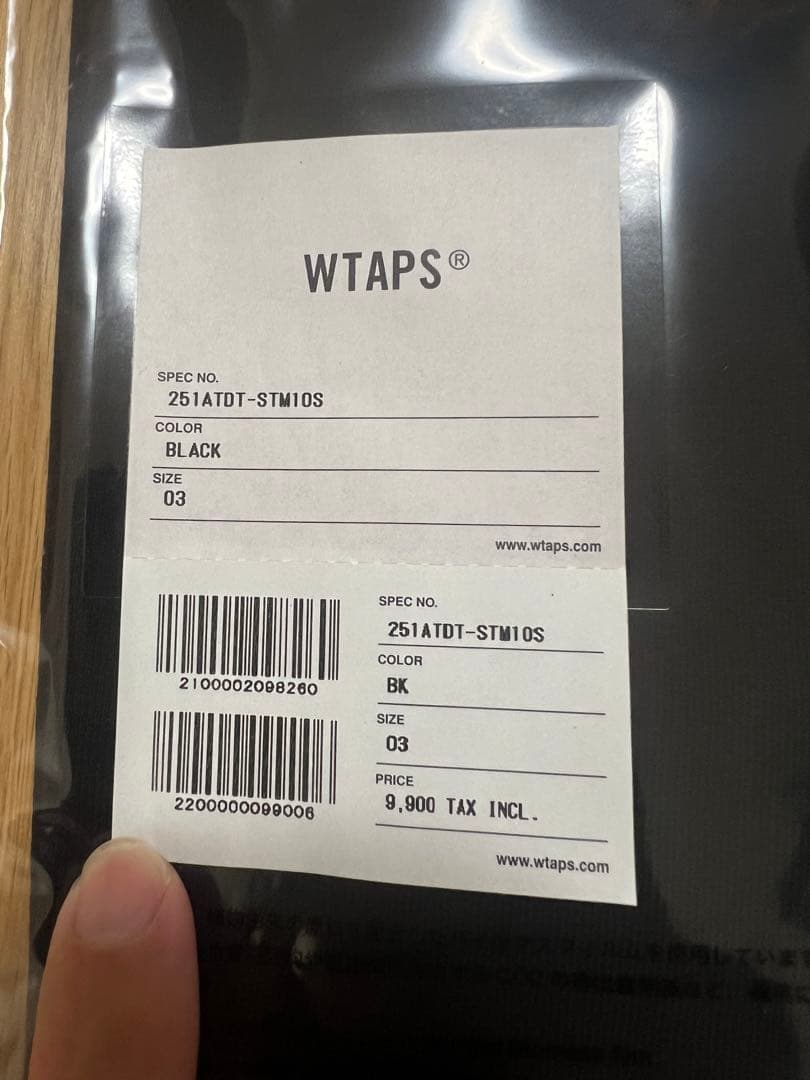 ブラック Lサイズ CONTAINING 02 / SS / COTTON