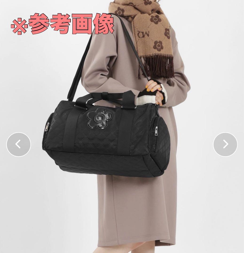 現行 美品 MARY QUANT ピンソニックキルトデイジー ボストン バッグ