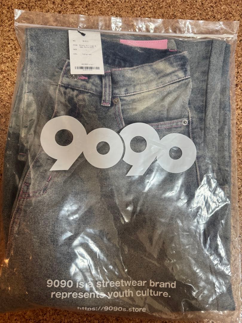 【9090】 新品未使用Ninety LogoBuggyDenim Pants