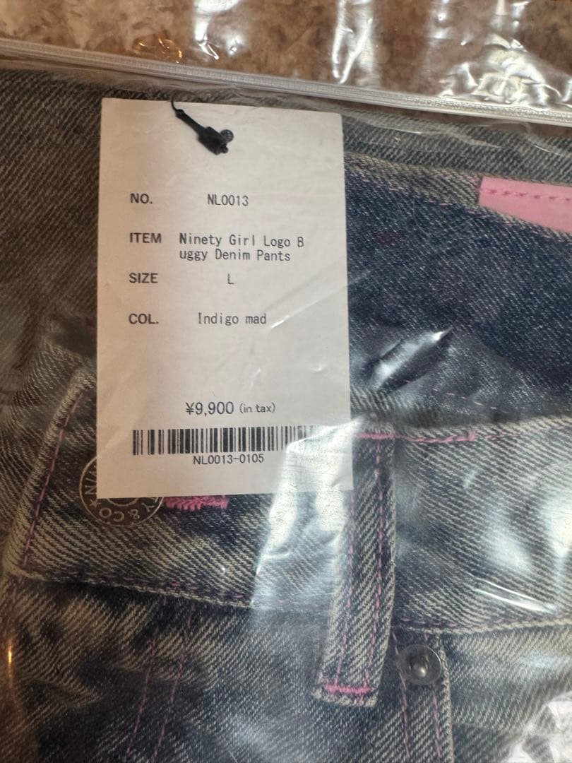 【9090】 新品未使用Ninety LogoBuggyDenim Pants