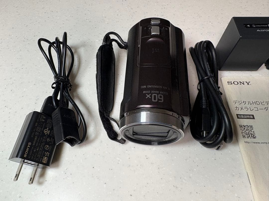 Sony HDR-PJ540 ビデオカメラ　プロジェクター付き　バッテリー2個