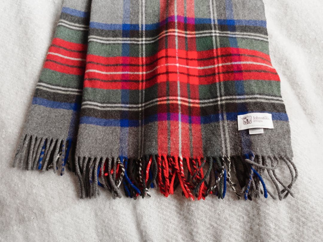 Johnstons of Elgin ストール　タータンチェック