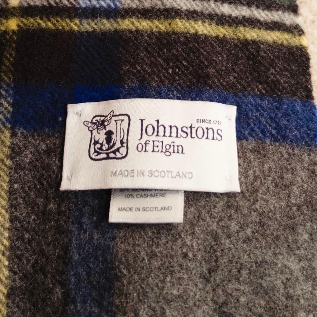 Johnstons of Elgin ストール　タータンチェック